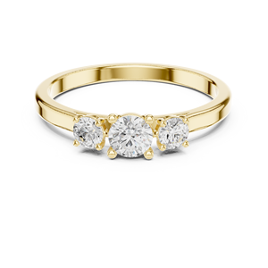 BORN PRETTY 14K Real Gold Moissanite Halo Anillo de bodas Joyería fina - Product Image 5