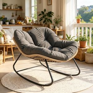 Comoda Sedia a Dondolo per Giardino e Patio - Product Image 1