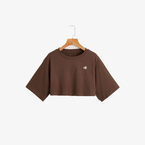 Custom Printed Oversized Drop Shoulder T-<b>Shirt</b> Crop Top Fashion 2027 Women's Short Sleeve for <b>Y2K</b> Streetwear women's <b>shirt</b> OEM - Product Image 3