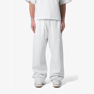 Men's Sporty Loose Fit Baggy <b>Trousers</b> Wide Leg Streetwear Pants Breathable Lightweight <b>Elastic</b> <b>Waist</b> Acid Wash Polyester/Cotton - Product Image 5