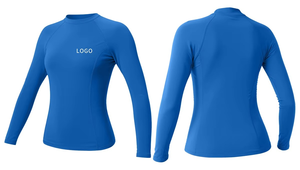 Traje de Baño de Manga Larga para Mujer, Protección Solar, Secado Rápido, Camiseta de Natación UPF 50+, Diseño de Logotipo Personalizado - Product Image 3