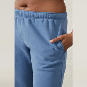 OEM Custom High Quality <b>Women</b> Elastic Waist <b>Trouser</b> Cotton <b>Fleece</b> 240 Gsm Warm Jogging Wear Custom Plain <b>Women's</b> Joggers - Product Image 4