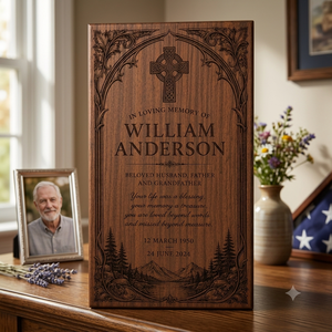 Personalized Wooden <b>Memorial</b> <b>Box</b> Resin Urn Keepsake Cremation Ash Holder Decorative Remembrance Gift - Product Image 4