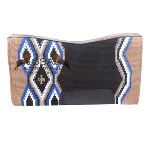 Almohadillas de lana occidental para silla de montar 34X36, tamaño y color personalizables, almohadilla ecuestre para entrenamiento y competición de equitación. - Product Image 1