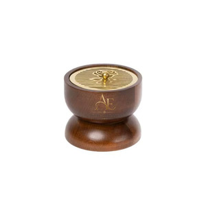 Exquisito Quemador de Incienso de Madera con Tapa Metálica Decorativa, un Adorno Compacto y Elegante para la Decoración y Fragancia de tu Hogar - Product Image 1