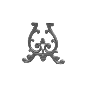 Base de Banco de Aluminio Barroco Ornamentado con Patas de Hierro Fundido Tipo Lira, Pasamanos de Lujo para Villa, Soporte para Muebles de Patio, Remate Decorativo para Mesa Baja de Parque - Product Image 5