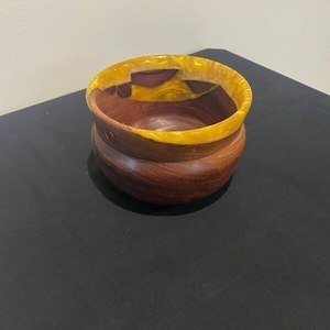 Resin wood bowl handmade <b>epoxy</b> decorative fruit bowl modern home decor glossy finish <b>table</b> centerpiece - Product Image 1