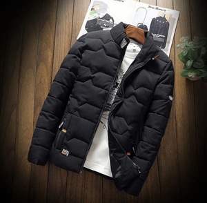 Bearfit USA Men's 100% Cotton Heavy Twill Hooded Oversized <b>Quilted</b> Eco-Friendly Heated Parka Jacket Durable Stand Windproof Warm - Product Image 4