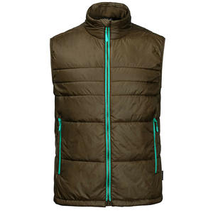 Chaleco Deportivo de Invierno Cálido sin Mangas, Chaqueta Acolchada sin Mangas con Cuello en V, Chaqueta con Cremallera para Senderismo y Correr, Cuello Alto - Product Image 4