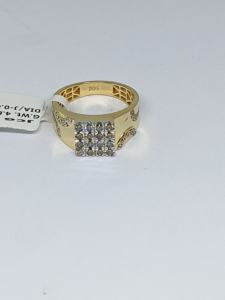 Bague élégante en or et diamant pour messieurs Diamants naturels Or rose Style élégant - Product Image 4