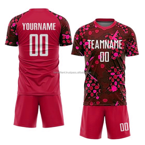 เสื้อฟุตบอลคอกลมคุณภาพสูง ดีไซน์ใหม่ แห้งเร็ว กันน้ำ ระบายอากาศได้ดี น้ำหนักเบา ผลิตจากโพลีเอสเตอร์ สำหรับผู้ใหญ่ สีสันปรับแต่งได้ - Product Image 1