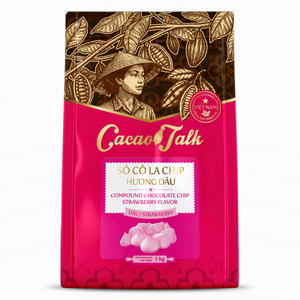 Fournitures de pâtisserie haut de gamme pour l'industrie alimentaire : biscuits, desserts, chocolat composé à la fraise HALAL, pépites de cacao 1KG personnalisées - Product Image 1