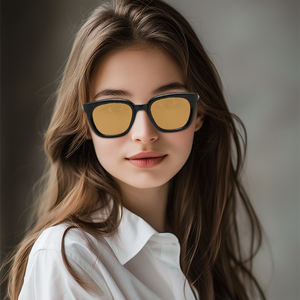Nouvelles Lunettes de Soleil Tendance 2024 pour Femmes et Hommes, Monture Carrée, Protection UV400, Style Designer, Effet Miroir, Prix Abordable - Product Image 1