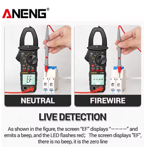 Multímetro Digital ST180 de 4000 Cuentas Pinza Amperimétrica de Corriente CA Probador de Voltaje Amperímetro para <span class=keywords><strong>Coche</strong></span> Herramienta de Hz Capacitancia NCV Ohm - Product Image 5