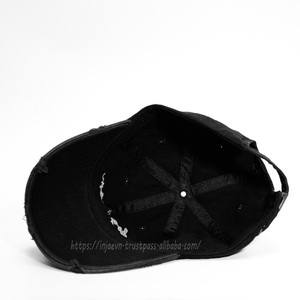 Gorra de Béisbol Vintage de Algodón Lavado con Efecto Desgastado, Bordado de Texto, Hebilla Metálica Ajustable, Estilo Urbano Y2K para Hombre y Mujer - Product Image 5