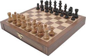 Juego de Ajedrez de Madera Moderno Personalizado al por Mayor, Juego de Mesa de Madera con Corte Láser Geométrico Minimalista de Lujo, Regalo Creativo, Decoración - Product Image 3