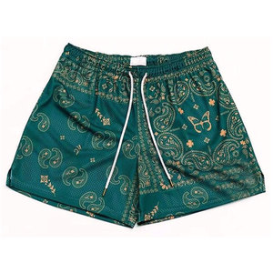 Pantalones Cortos de Malla Personalizados de Secado Rápido, Transpirables, Casuales, Estilo Urbano, Hasta la Rodilla, Unisex, de Lona, para Verano, Hip Hop - Product Image 5