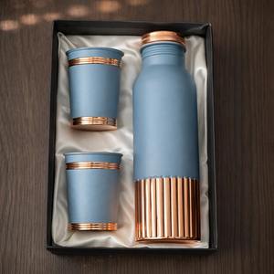 Juego de Botellas de Cobre Moderno para Niños - Regalo Empresarial, Apto para Agua Hirviendo, Tapa para Beber Directamente - Product Image 6