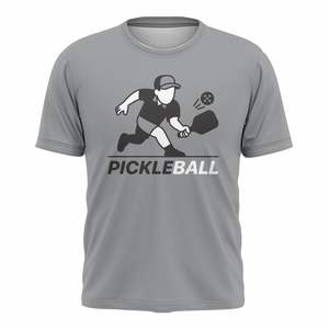Camisetas de Manga Corta para Hombre de Alta Calidad con Diseño de Logotipo Personalizado para Pickleball, Impresión Digital en el Cuello, Spandex/Poliéster, OEM ODM - Product Image 3