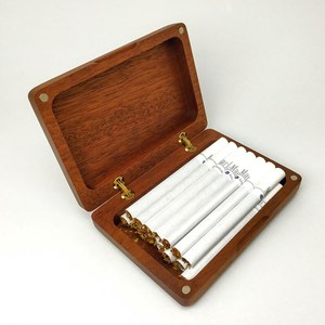 New Arrival RarLong 10-Pack Polished Wooden American Style <b>Gift</b> Packaging <b>Box</b> Custom Logo <b>Empty</b> Cigarette Storage Engraving - Product Image 5