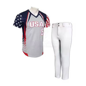 Lightweight And Durable Apparel For <b>Athletes</b> Softball Uniform Casual Look Softball Uniform - Product Image 6