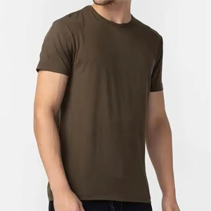 เสื้อยืดแขนสั้นคุณภาพสูงสำหรับผู้ชาย ผ้าฝ้าย 100% เสื้อผ้าเรียบง่าย แฟชั่น เสื้อคอกลมระบายอากาศสำหรับผู้ชาย - Product Image 4