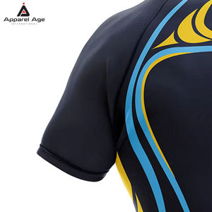 เสื้อรักบี้รุ่นใหม่ล่าสุด ดีไซน์ทันสมัย ระบายอากาศได้ดี สวมใส่สบาย รับผลิตตามสั่ง สีสันปรับแต่งได้ บริการ OEM - Product Image 4