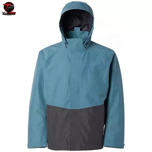 <b>Men's</b> Winter Waterproof Breathable Windbreaker Hoodie Ski Jacket Zipper Hard Shell <b>Rain</b> <b>Coat</b> for Snowboarding Travel OEM Service - Product Image 5