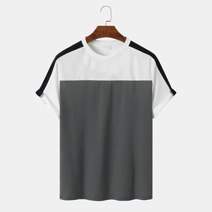 เสื้อยืดผู้ชายผ้าฝ้ายแท้ 100% พิมพ์โลโก้ตามสั่ง พร้อมผ้าคุณภาพสูงป้องกันการหดตัว เหมาะสำหรับใส่ลำลอง - Product Image 1