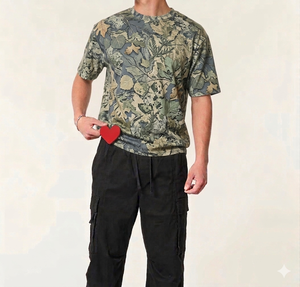 Custom Camo T <b>Shirts</b> Wholesale <b>100</b> Cotton <b>Polyester</b> Printed Tee OEM Private Label Bulk Men Women Outdoor Hunting <b>Shirts</b> - Product Image 3