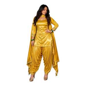 Robe Anarkali Punjabi de Boutique, Vêtements Indiens et Pakistanais, Tenue Personnalisée 3 Pièces Brodée pour Mariage et Fêtes - Product Image 1
