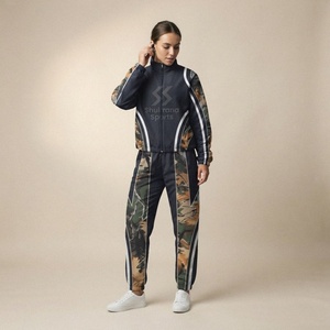 Ensemble deux pièces pour homme, pantalon et veste décontractés en velours côtelé imprimé respirant à manches longues, printemps et automne - Product Image 1