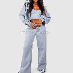 ราคาสมเหตุสมผล ขายดีที่สุด บริการ OEM เสื้อครอปท็อป ออกแบบเองได้ เสื้อผ้าสตรีทแวร์ ดีไซน์ล่าสุด เสื้อครอปท็อปผู้หญิง ชุดวอร์ม - Product Image 5