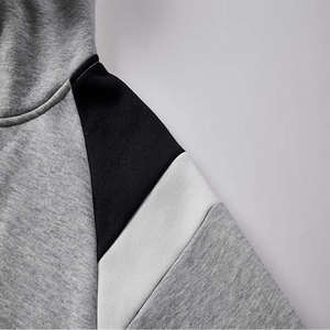 Sweat-shirt à capuche zippé gris pour homme, style décontracté, streetwear moderne - Product Image 4