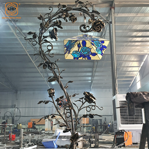 KHP Luxury Wrought Iron Floor Lamp Made in Vietnam High Quality Durable Beautiful Eco-Friendly For Living Room Or <b>Bed</b> Room. - Product Image 2