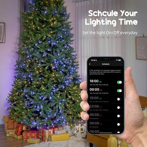 Albero di Natale LED a Spettro Completo da 210cm/8m Controllabile tramite App, Facile da Montare e con Aste Larghe - Product Image 6