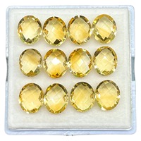 Citrine naturelle 11x9mm, taille ovale briolette, pierre précieuse naturelle non traitée, qualité supérieure, pierre naturelle en vrac