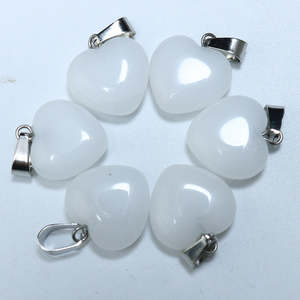 Collier avec pendentif en pierre de cristal naturelle et connecteurs de bijoux - Product Image 1