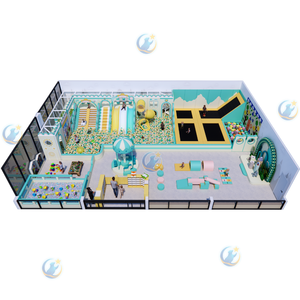 Parque Infantil Interior de Alta Resistencia con Estructura de Madera Contrachapada, Metal, Aluminio y Vinilo, Piscina de Pelotas, Tobogán, Muro de Escalada, Gran Capacidad - Product Image 1