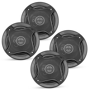 Par de Altavoces Coaxiales para Auto de 2 Vías y 5 Pies, 350W, con Subwoofer y Tweeter, Ajuste Universal, Reemplazo Rápido con Bajos Profundos - Product Image 1