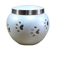 Urne de crémation en laiton conteneur commémoratif Pot pour animaux de compagnie chien chat animaux de compagnie urnes d'enterrement en métal