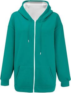 Sweat à capuche zippé pour homme en polaire, avec double couture, logo personnalisé, doublure unie, anti-rétrécissement, 260g, qualité supérieure, numérique - Product Image 2