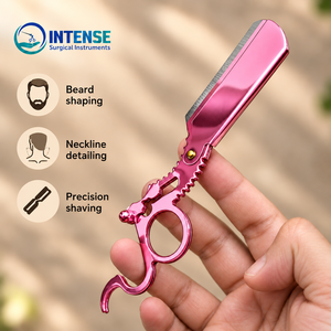 มีดโกนตัดผมแบบมืออาชีพ พร้อมกรรไกรจับถนัดมือ และใบมีดสำรอง 4 ใบ - Product Image 2