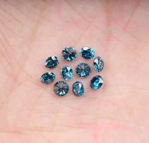 Diamant de laboratoire HPHT de 1,06 carat, taille brillant ronde de 3,0 mm, couleur fantaisie, 10 pièces - Product Image 1