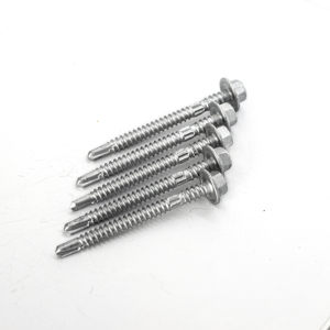 Vis autoforeuse à tête à rondelle en acier au carbone à filetage profond, galvanisée à chaud et zinguée, classe 8 PDC, pour toiture métallique - Product Image 5