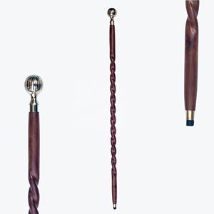 ทองเหลือง Knob Handle คลาสสิกทําด้วยมือแกะสลักไม้ไม้เดินภาษาโปลิชคําสําเร็จรูปเดินป่าสําหรับชายหญิงวัยชราใช้ทุกวัน - Product Image 1