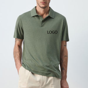 Camiseta de Algodón para Hombre, Diseño Personalizado, Calidad Superior, con Elegante Cuello Camisero con Cierre de Botones - Product Image 1