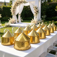 Restaurant 9L Edelstahl Alkohol-Chafing-Dish Goldener Speisenwärmer für Buffets, Hotels, Catering und Bankette