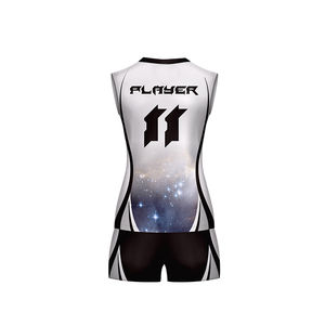 Tenue de volley-ball pour hommes avec maillot anti-transpiration et short assorti pour un jeu confortable, uniforme de volley-ball pour hommes imprimé - Product Image 6