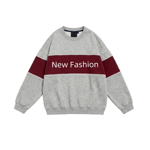 เสื้อสเวตเชิ้ตผู้หญิงทรงโอเวอร์ไซส์ ผ้าโพลีเอสเตอร์/คอตตอน คอเต่า ด้านหน้าบุเทอร์รี่ ดีไซน์สวมใส่สบาย ทรงหลวม ใส่ได้ทุกวัน - Product Image 4